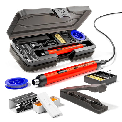 USB or Battery Dual-Use Soldering Iron, 3-Temperature Adjustable Soldering Pen with Accessories for Home and Office Welding