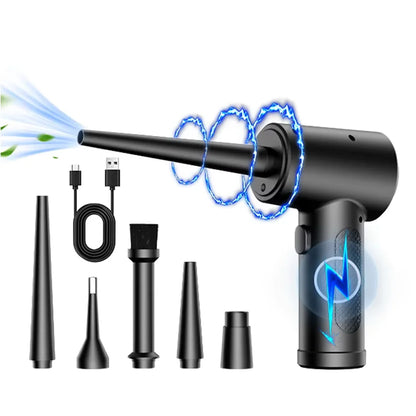 Compressed Air Duster Electric Rechargeable Cordless Air Blower Compressed Air for Cleaning Computer Keyboard Camera Car Home