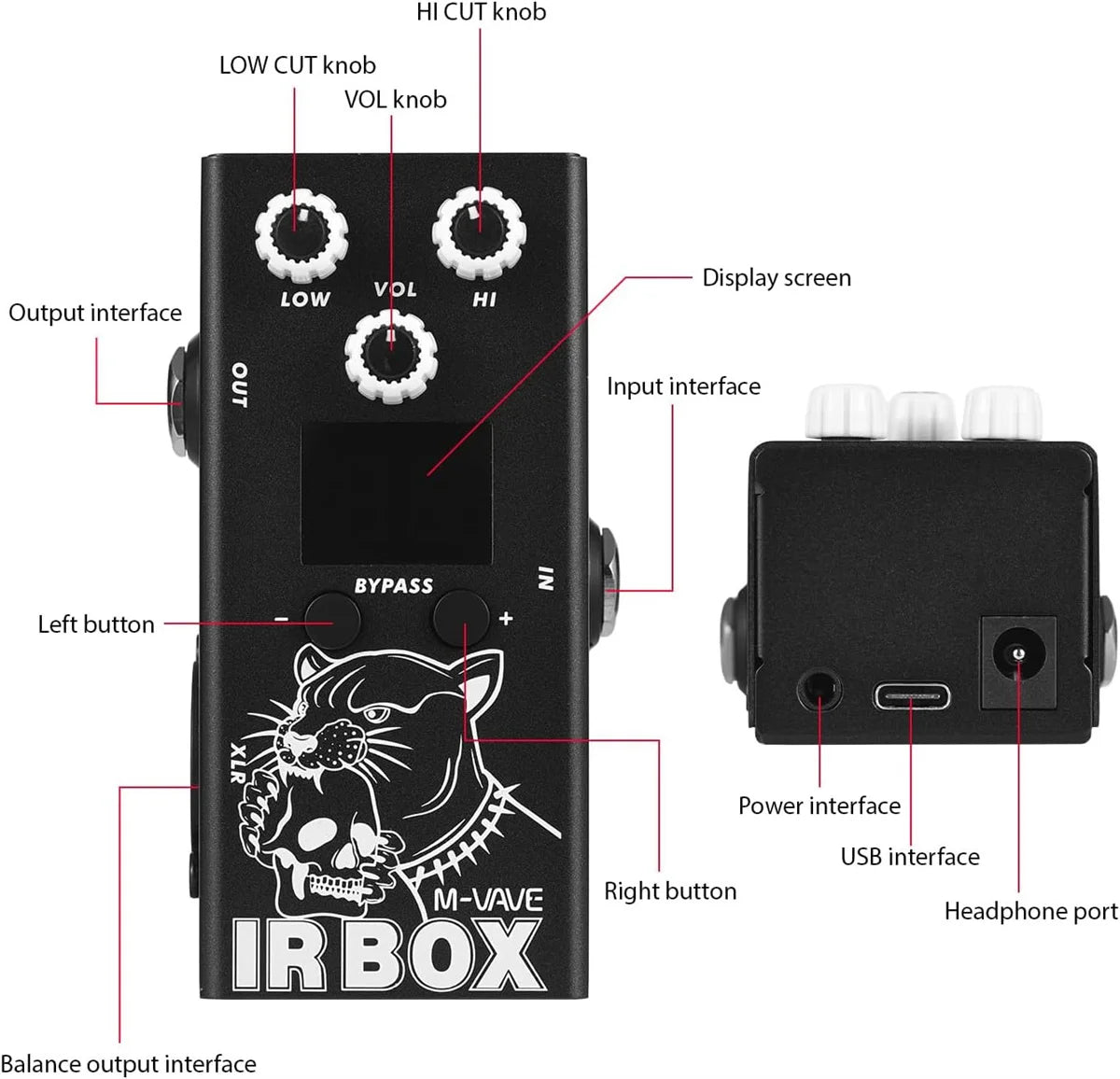 IR Box Effects Pedal Guitar Pedal with IR Cab Impulse Response Effectr Highly Restored Various Classic Speaker Box