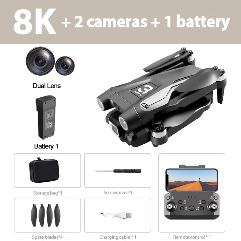 Z908 Pro /MAX 8K Drone ESC Professional 4K Dron Optical Flow Localization 3Sided Obstacle Avoidance Quadcopter Toys