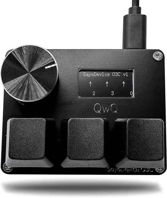 O3C Sayodevice OSU O3C Rapid Trigger Hall Switches Magnetic Pink Switches Keyboard with Knob Screen Copy Paste Shotcut