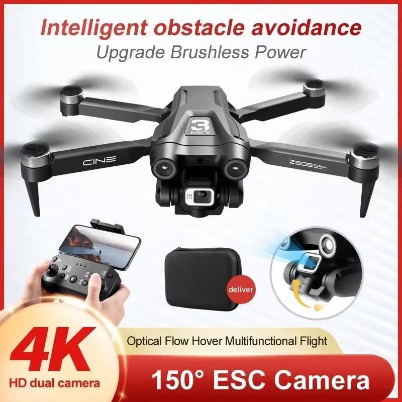 Z908 Pro /MAX 8K Drone ESC Professional 4K Dron Optical Flow Localization 3Sided Obstacle Avoidance Quadcopter Toys