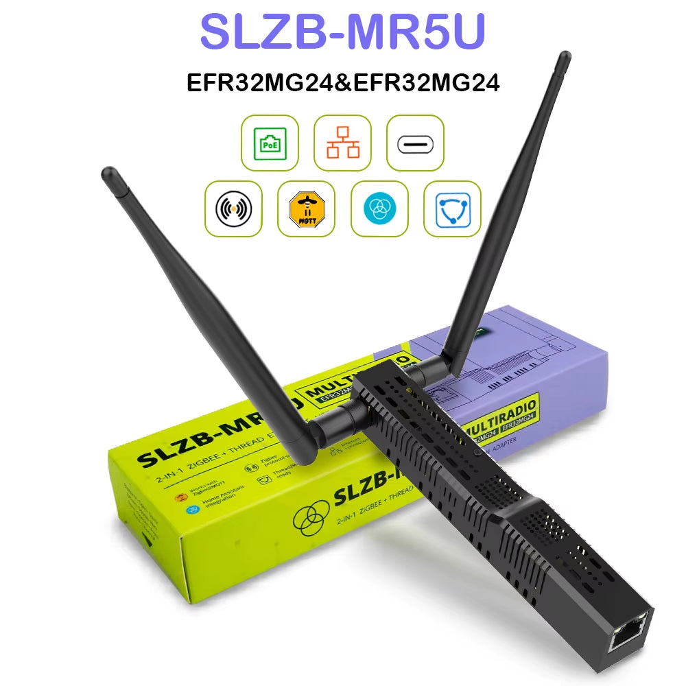 SMLIGHT SLZB-06/M/P7 Zigbee 3.0 to Ethernet,Usb,And Wifi Gateway Coordinator with Poe,Works with Zigbee2Mqtt,Home Assistant,Zha