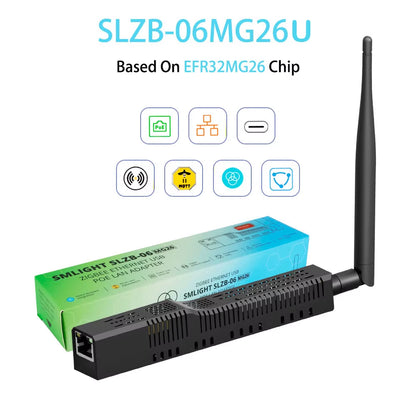 SMLIGHT SLZB-06/M/P7 Zigbee 3.0 to Ethernet,Usb,And Wifi Gateway Coordinator with Poe,Works with Zigbee2Mqtt,Home Assistant,Zha