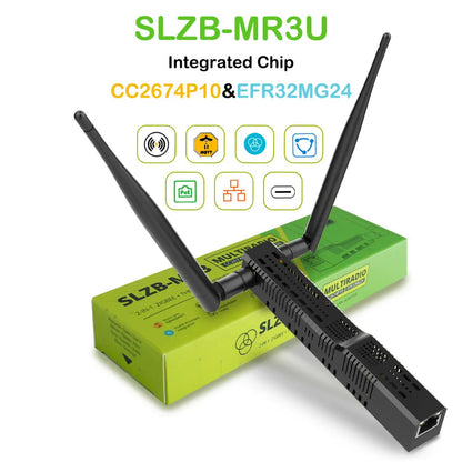 SMLIGHT SLZB-06/M/P7 Zigbee 3.0 to Ethernet,Usb,And Wifi Gateway Coordinator with Poe,Works with Zigbee2Mqtt,Home Assistant,Zha