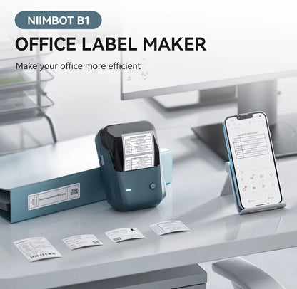 B1 Mini Label Thermal Printer Portable Self-Adhesive Bluetooth Maker Machine for round UV Tag Stickers Labels Rolls
