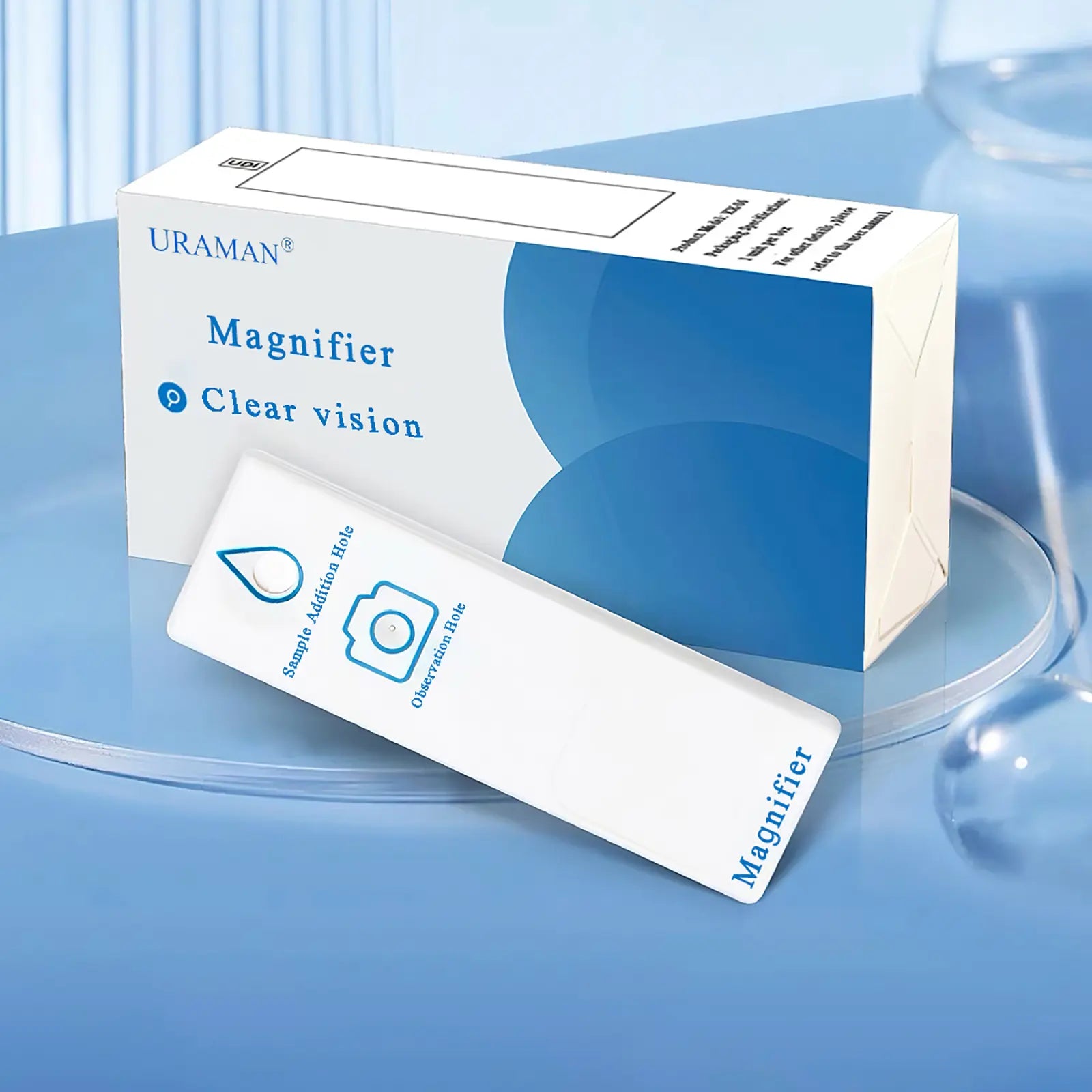 Magnifier Pro Disposable Clear Field of View Private and Easy to Use Disposable Lens (Reusable Base)