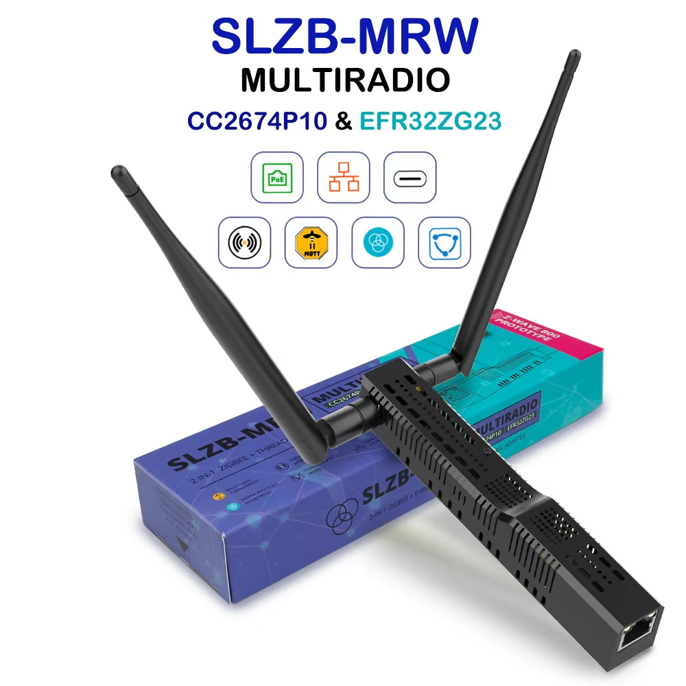 SMLIGHT SLZB-06/M/P7 Zigbee 3.0 to Ethernet,Usb,And Wifi Gateway Coordinator with Poe,Works with Zigbee2Mqtt,Home Assistant,Zha