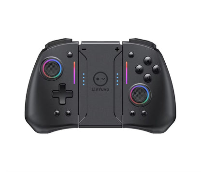 Linyuvo KS42 Meteor Light Wireless Joy-Pad with 8 Color RGB Lights for Switch/Lite/Oled, with Programmable,,Turbo & Vibration