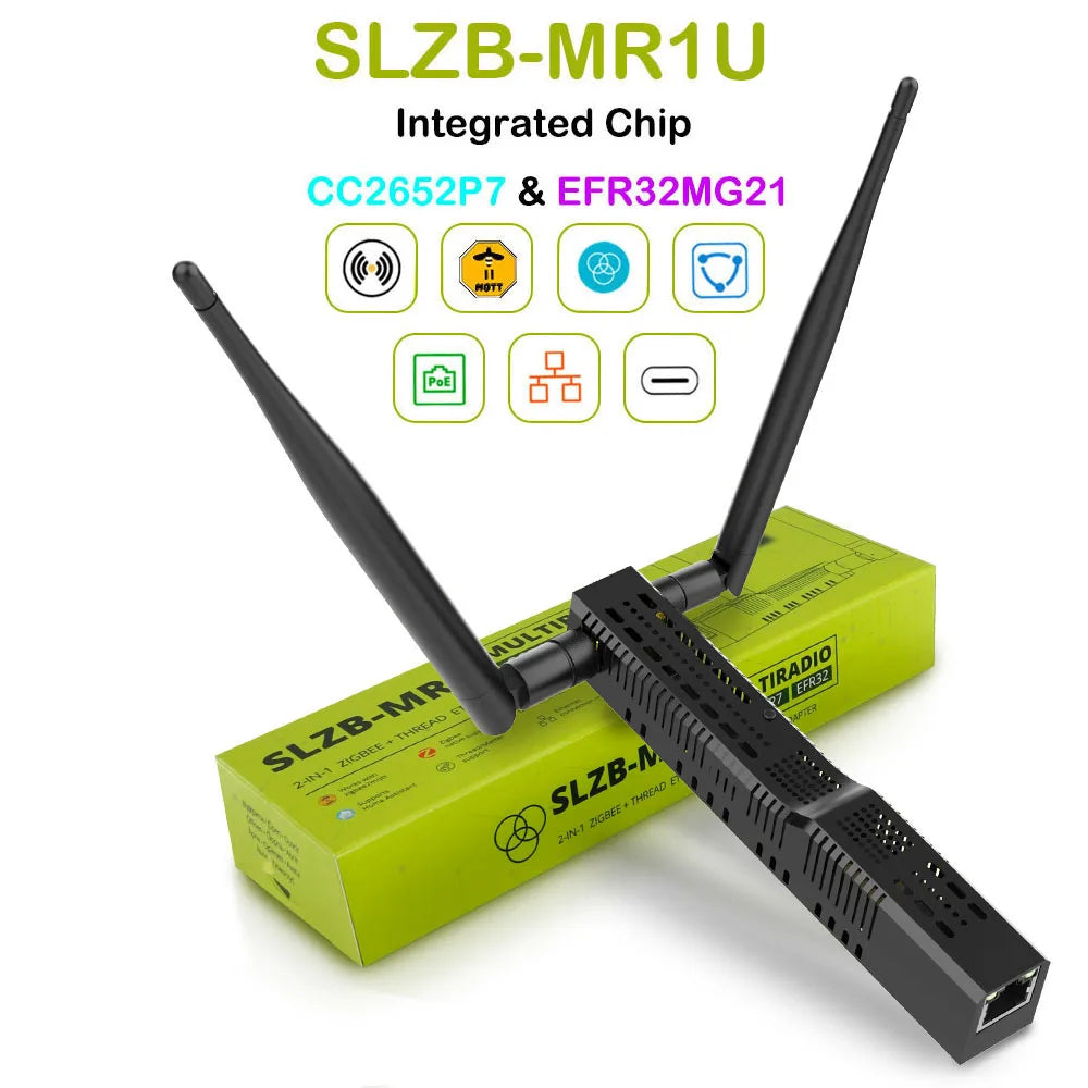SMLIGHT SLZB-06/M/P7 Zigbee 3.0 to Ethernet,Usb,And Wifi Gateway Coordinator with Poe,Works with Zigbee2Mqtt,Home Assistant,Zha