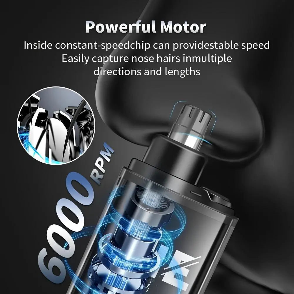 Portable Electric Nose Hair Trimmer, Rechargeable Nose Hair Shaver, Nose Hair Trimming Tool, Personal Care Appliances for Men, High Quality Trimmer, Cordless Rechargeable Trimmer #GLOBAL PICKS