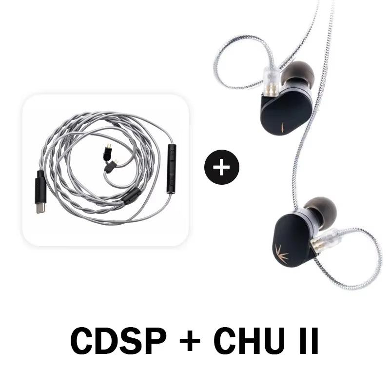 CHU II High Performance Dynamic Driver Iems Interchangeable Cable In-Ear Headphone